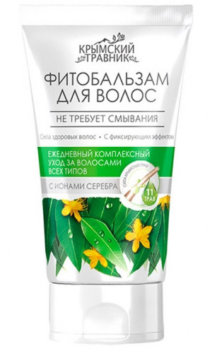 Фитобальзам КРЫМСКИЙ ТРАВНИК ЕЖЕДНЕВНЫЙ УХОД С ИОНАМИ СЕРЕБРА